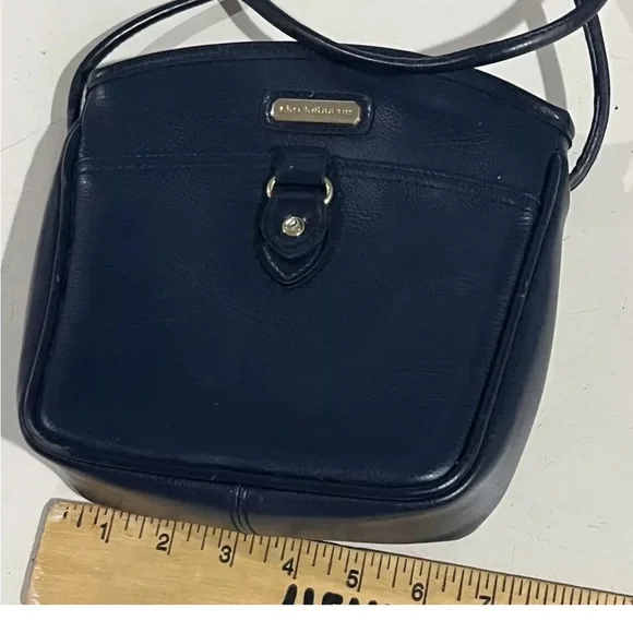 Liz Claiborne Small crossbody purse navy blue Classic Wardrobe Staple - Picture 4 of 11
